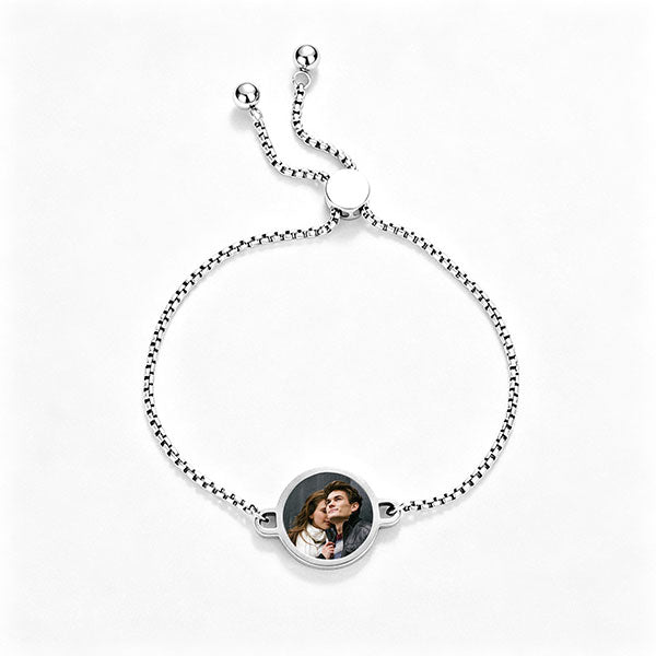 Unique Heat-Activated Photo Upload Adjustable Bracelet