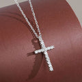 Casual Daily Wear 925 Sterling Silver Cross Necklace