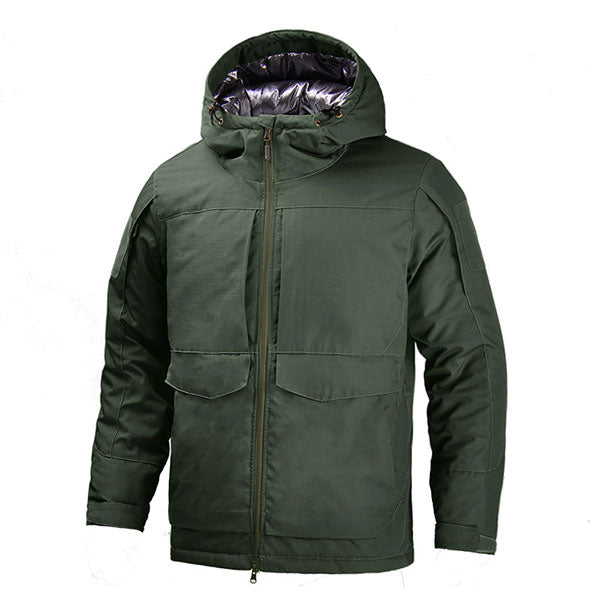 Solid Color Men's Jacket For Cold Weather