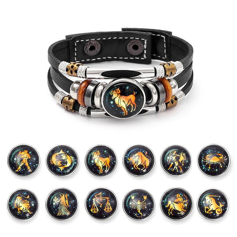 Zodiac Sign Fashion Bracelet