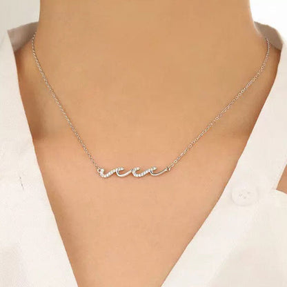 Water Wave 925 Sterling Silver Necklace