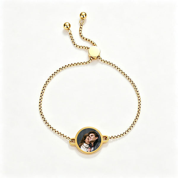 Unique Heat-Activated Photo Upload Adjustable Bracelet