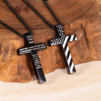 High Quality Flag Cross Necklace