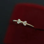 Fashion 925 Sterling Silver Bowknot Ring