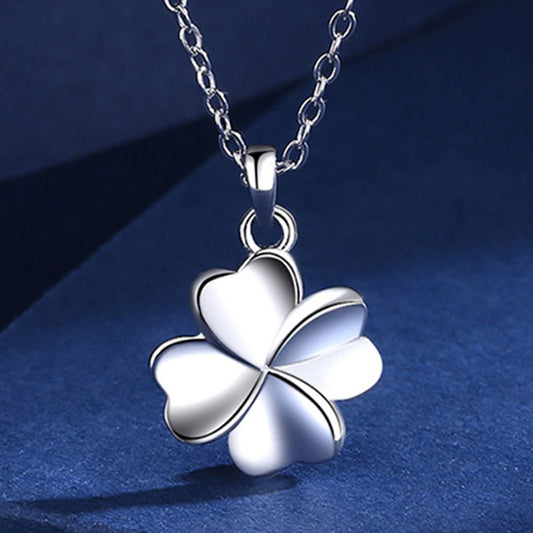 Simpel Lucky Leaf 999 Sterling Silver Necklace