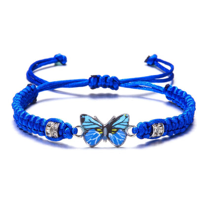 Fashion Adjustable String Butterfly Bracelets For Friends And Family Members