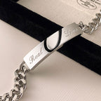 Fashion Adjustable Real Love Letter Match Hearts Bracelets For Couples