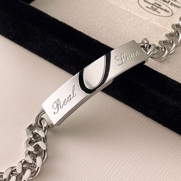Fashion Adjustable Real Love Letter Match Hearts Bracelets For Couples