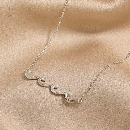 Water Wave 925 Sterling Silver Necklace