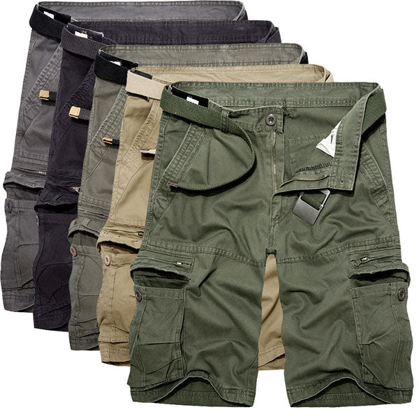 Men's Cotton Cargo Short Pants Multi-Pocket