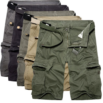 Men's Cotton Cargo Short Pants Multi-Pocket