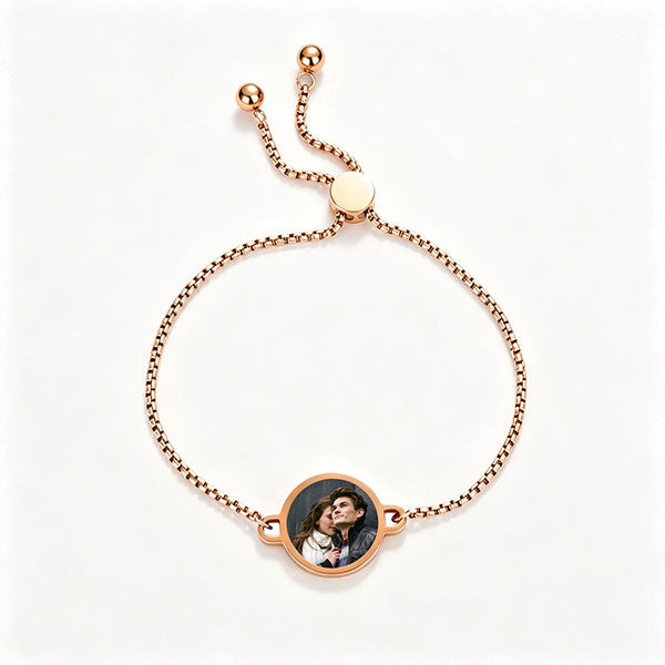 Unique Heat-Activated Photo Upload Adjustable Bracelet