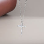 Casual Daily Wear 925 Sterling Silver Cross Necklace