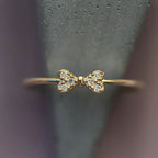 Fashion 925 Sterling Silver Bowknot Ring