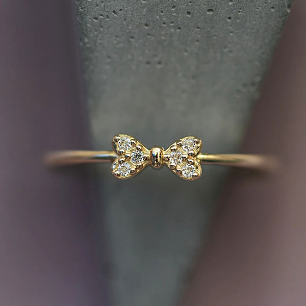 Fashion 925 Sterling Silver Bowknot Ring