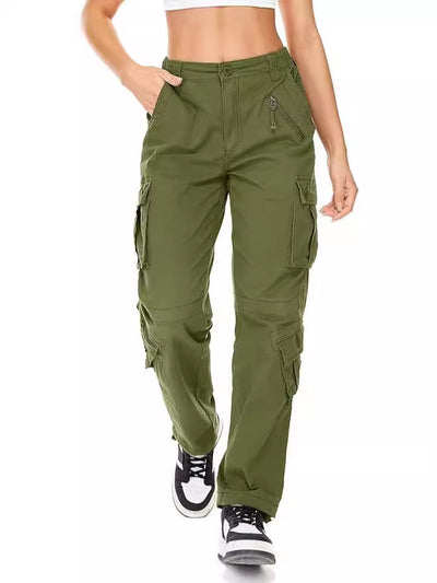 Classic Side Pockets Women's Cotton Cargo Pants