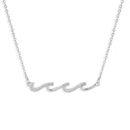 Water Wave 925 Sterling Silver Necklace