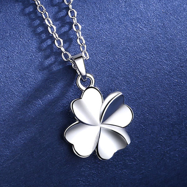 Simpel Lucky Leaf 999 Sterling Silver Necklace