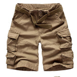 Fashion Cotton Made Men's Short  Cargo Pants With Belt