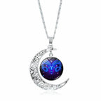Fashion Astrological Sign Adjustable String Luminous Necklace For Male And Female