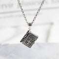 Classic 925 Sterling Silver Openable Bible Pendant Necklace