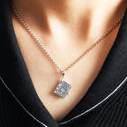 Classic 925 Sterling Silver Openable Bible Pendant Necklace