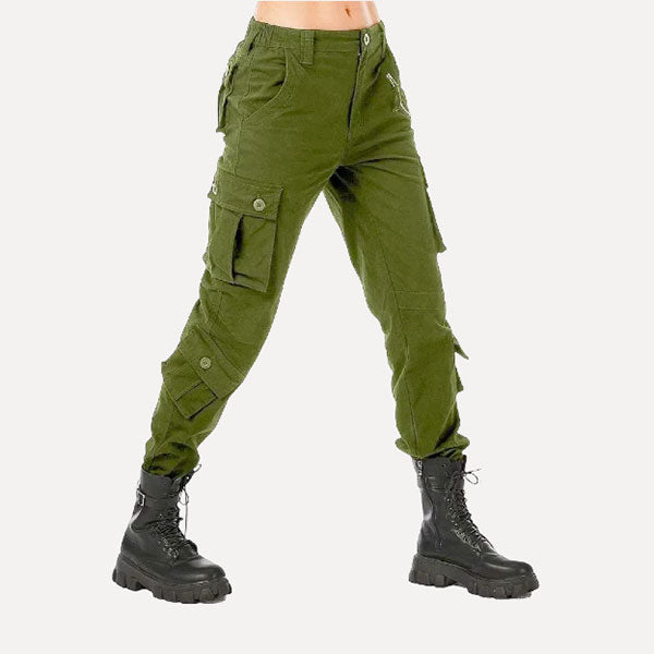 Classic Side Pockets Women's Cotton Cargo Pants