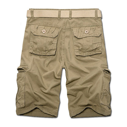 Men's Cotton Cargo Short Pants Multi-Pocket