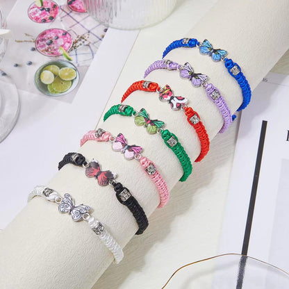 Fashion Adjustable String Butterfly Bracelets For Friends And Family Members