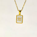 Fashion Titanium Zodiac Sign Necklace