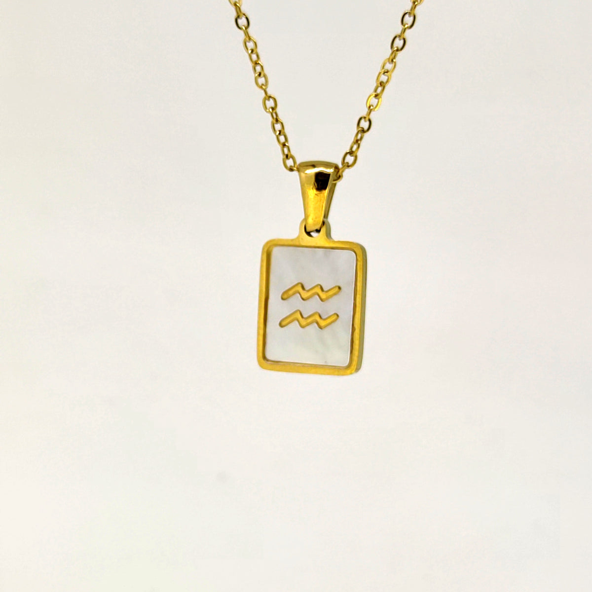 Fashion Titanium Zodiac Sign Necklace