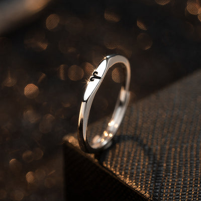 Fashion Zodiac Sign 925 Sterling  Silver Adjustable Ring