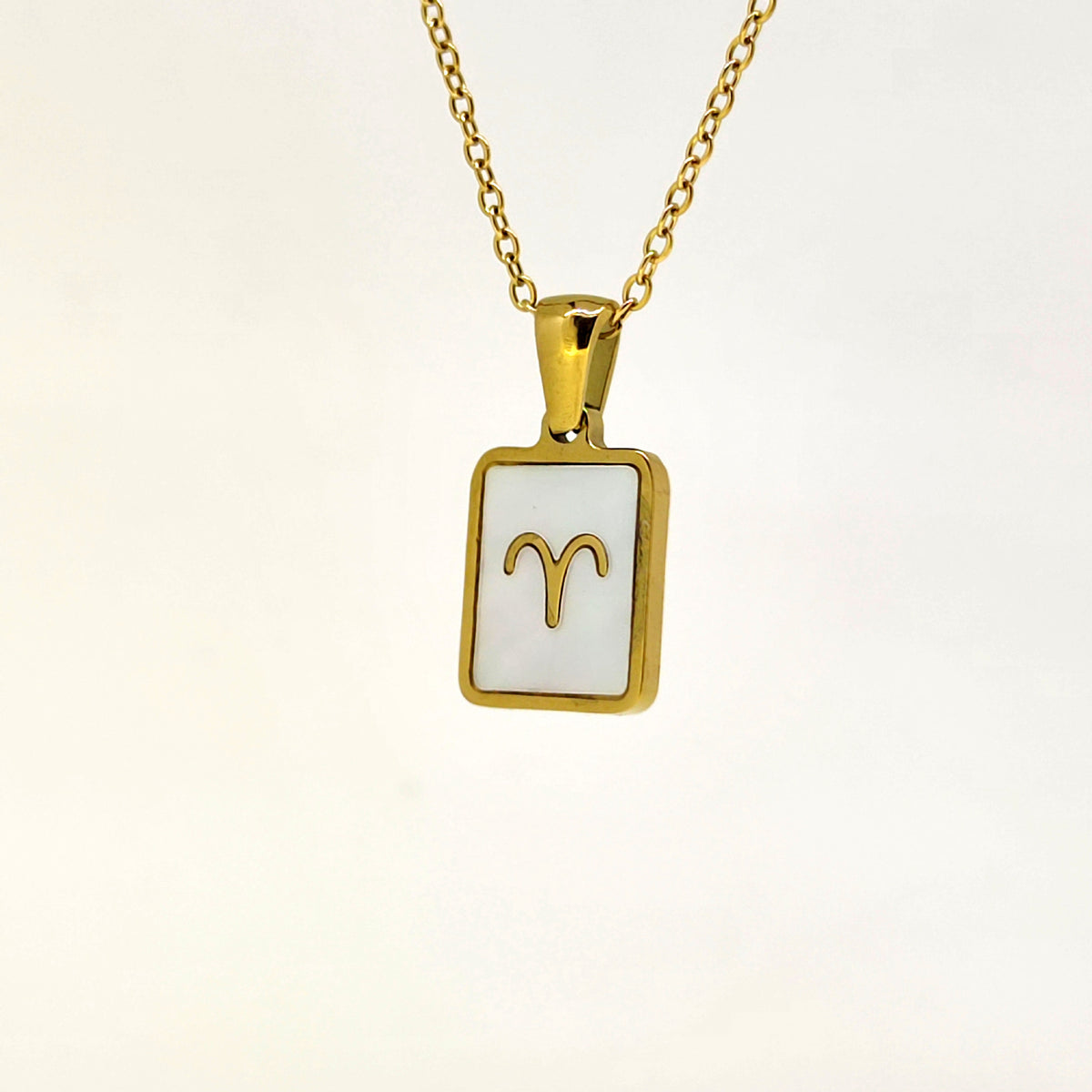 Fashion Titanium Zodiac Sign Necklace