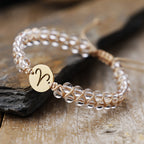 Handmade Natural Stone Zodiac Sign Adjustable String Bracelet