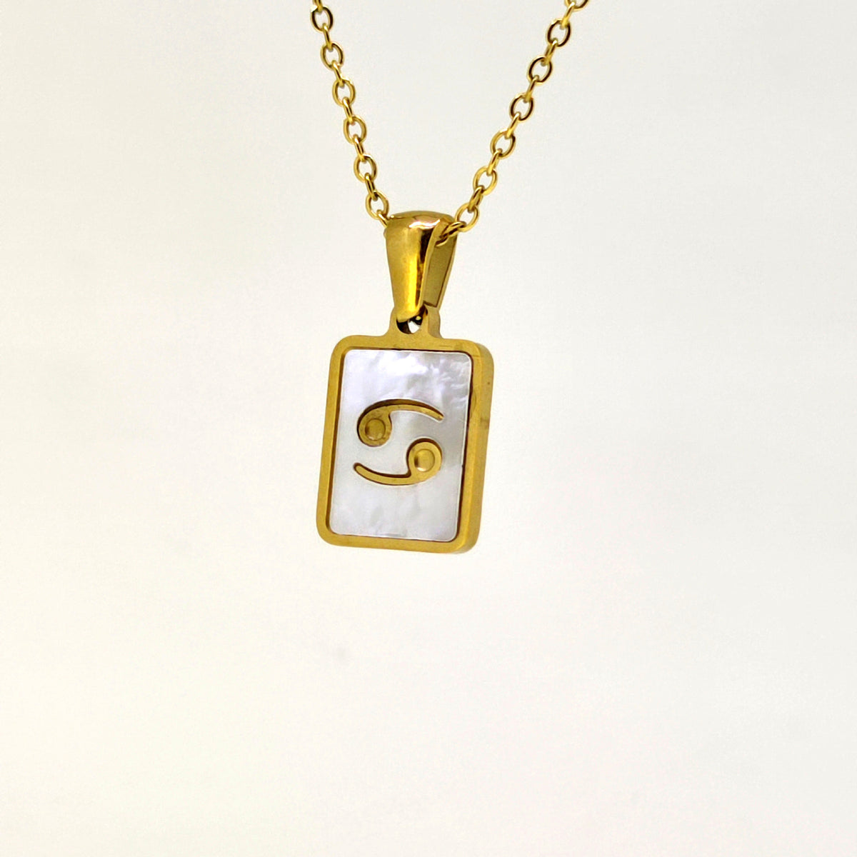 Fashion Titanium Zodiac Sign Necklace