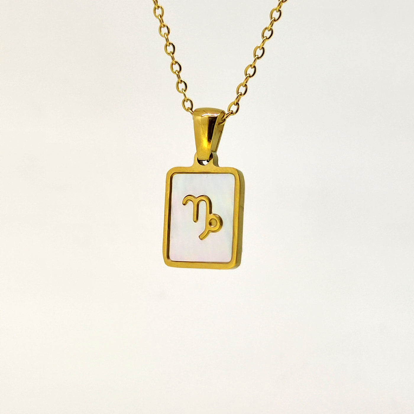 Fashion Titanium Zodiac Sign Necklace