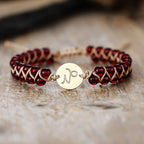 Handmade Natural Stone Zodiac Sign Adjustable String Bracelet
