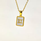 Fashion Titanium Zodiac Sign Necklace