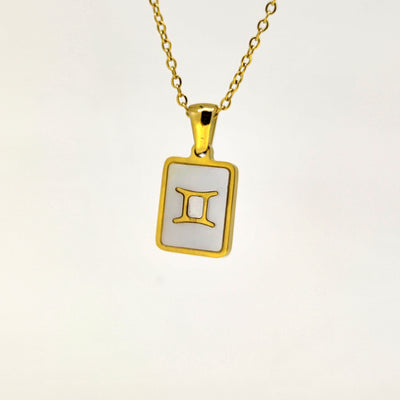 Fashion Titanium Zodiac Sign Necklace
