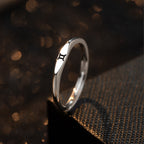 Fashion Zodiac Sign 925 Sterling  Silver Adjustable Ring