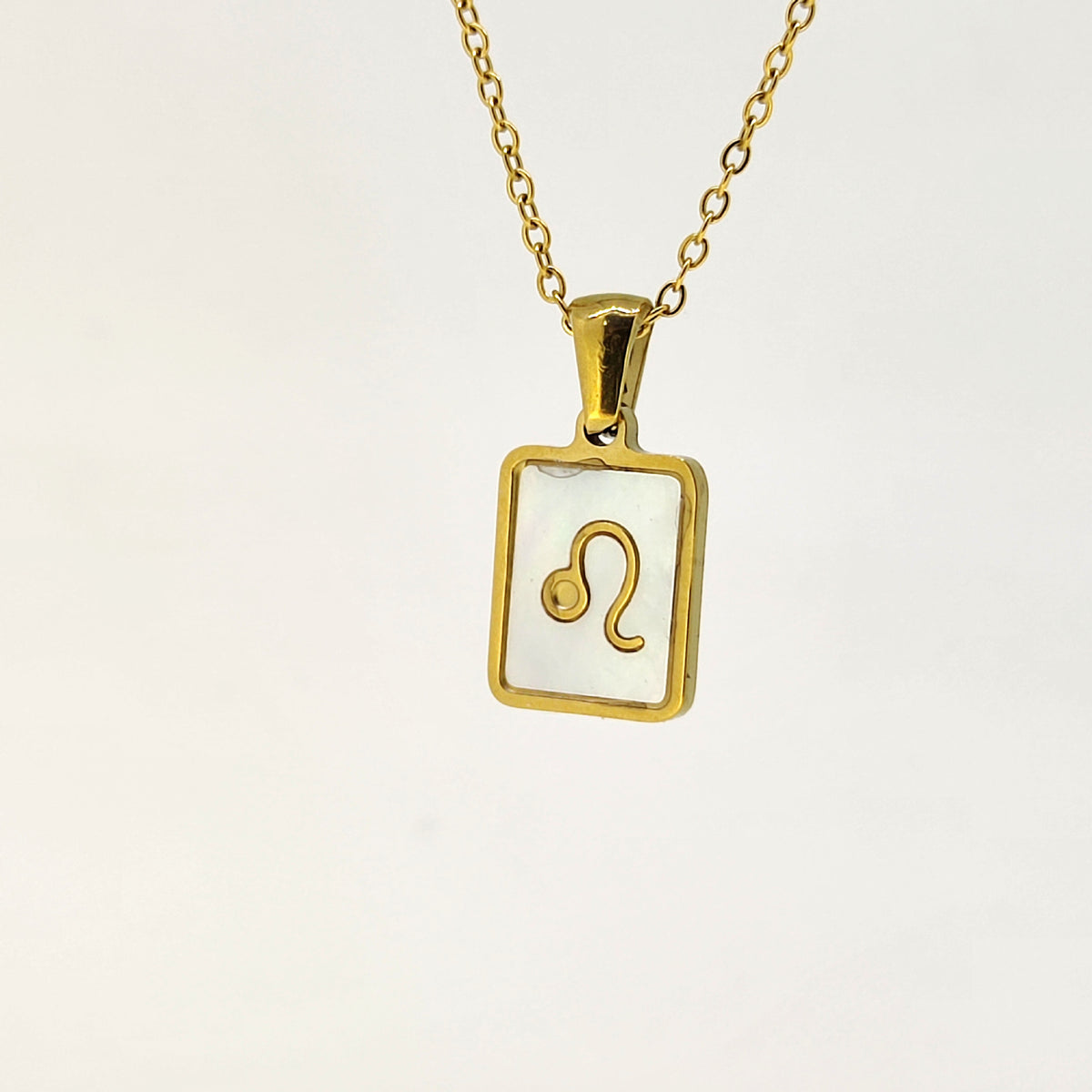 Fashion Titanium Zodiac Sign Necklace