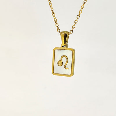 Fashion Titanium Zodiac Sign Necklace