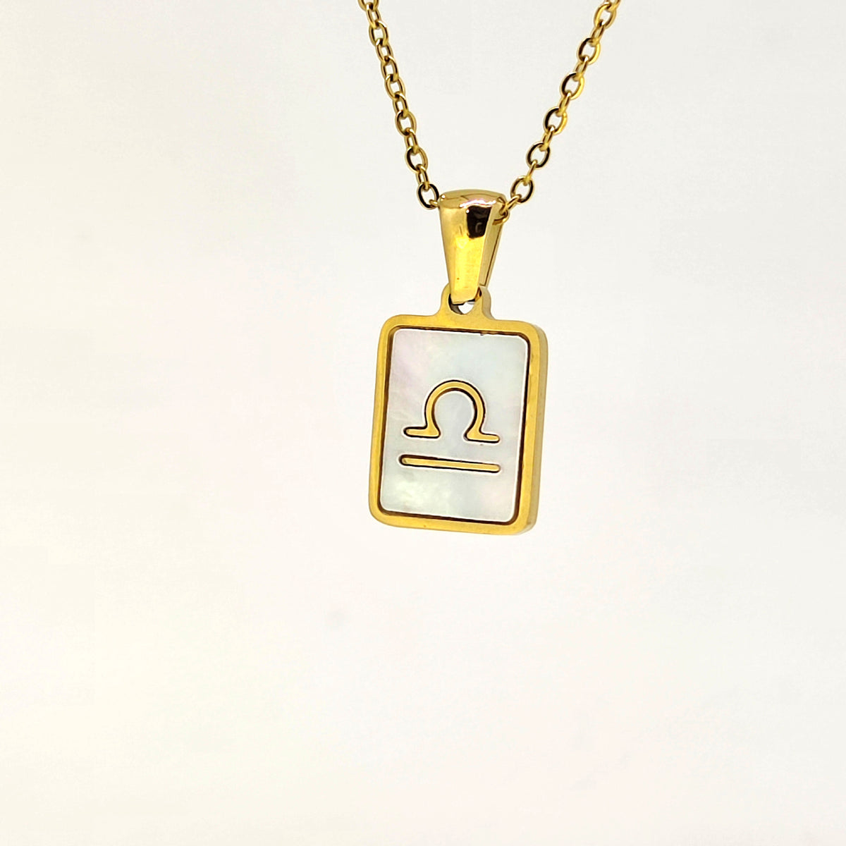 Fashion Titanium Zodiac Sign Necklace