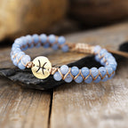 Handmade Natural Stone Zodiac Sign Adjustable String Bracelet