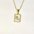 Fashion Titanium Zodiac Sign Necklace