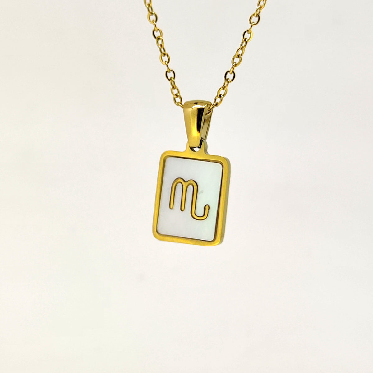Fashion Titanium Zodiac Sign Necklace