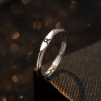 Fashion Zodiac Sign 925 Sterling  Silver Adjustable Ring