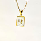 Fashion Titanium Zodiac Sign Necklace