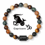 Fashion Natural Stone Zodiac Sign Bracelet