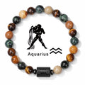 Fashion Natural Stone Zodiac Sign Bracelet